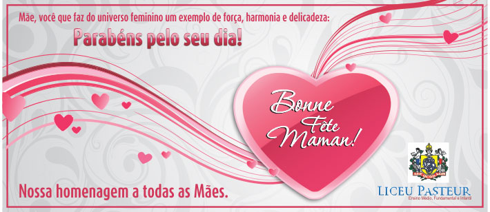 Feliz dia das mães!